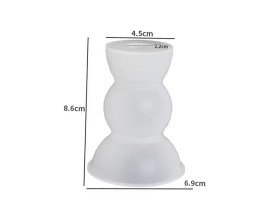 Molde silicona portavela individual doble